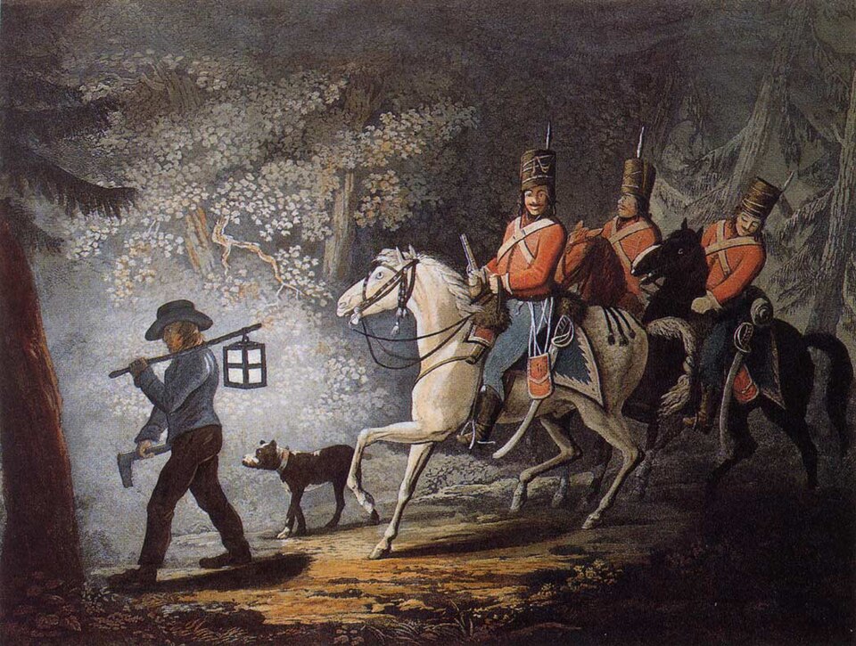 Hessian Hussars during the American Revolutionary War