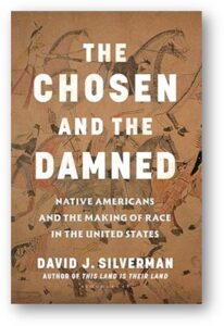 Book cover of Dr. David Silverman's book "The Chosen and the Damned", discussed in our podcast interview available at AARevolution.net