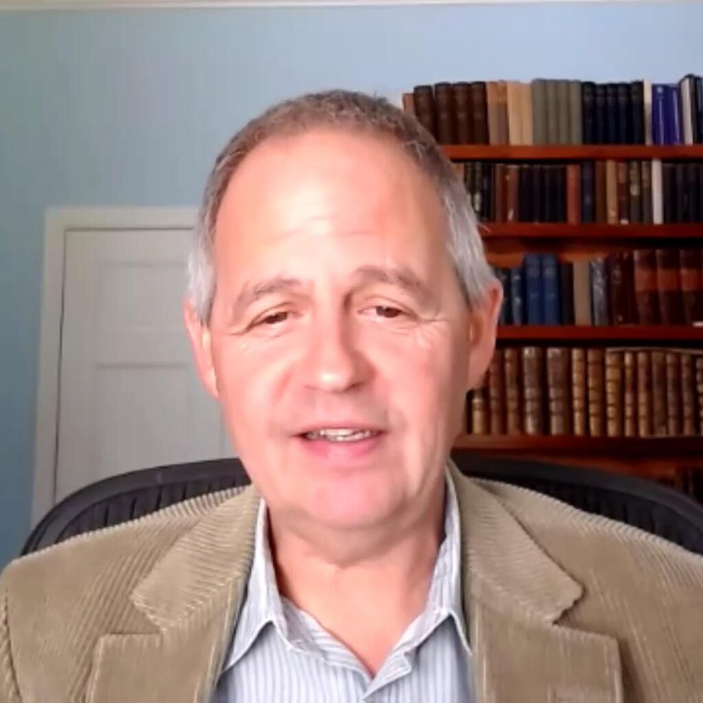 Picture of Dr. Rafe Blaufarb during his interview with Adel Aali in AARevolution.net about the relationship between the Russian Empire and the American Revolution