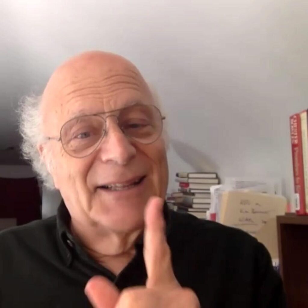 Dr. Harvey Kaye during interview with Adel Aali in AARevolution.net