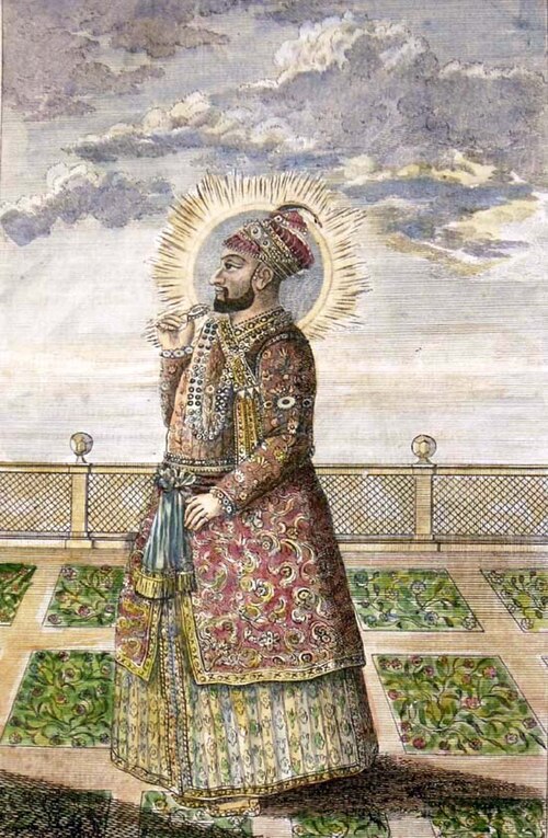 "Hyder Ali," a steel engraving from the 1790's (with modern hand coloring).