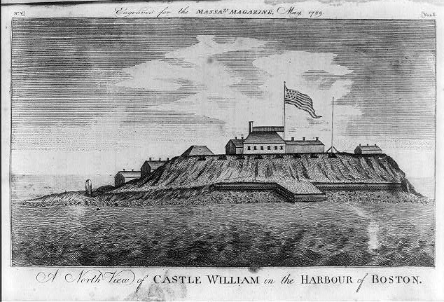 Castel William, which was located on Castle Island in Boston Harbor. It is now Fort Independence. Visit AARevulotion.net for more images and interviews of scholars of the American Revolution with host Adel Aali. 