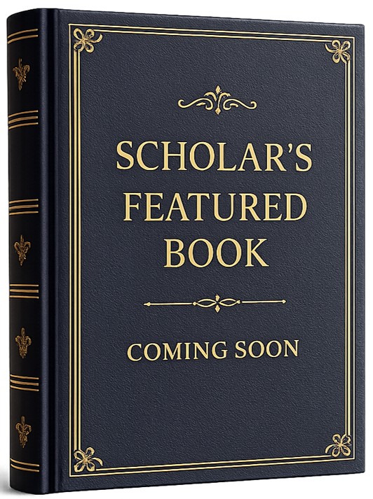Generic image of a book titled "Scholar's Featured Book: Coming Soon". This is a placeholder for AAR's guest scholar's featured book when the interview published in the AARevolution.net program.