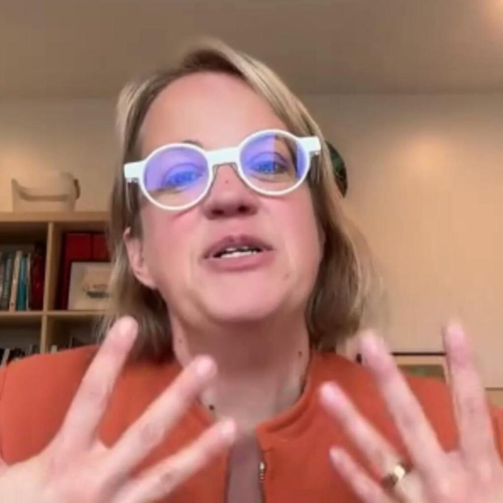 Picture of Dr. Rebecca Brannon during his interview with Adel Aali in AARevolution.net about the impact of the American Royalists on the American Revolution