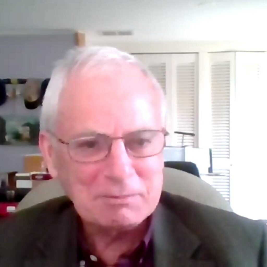 Picture of Dr. Aaron Fogleman during his interview with Adel Aali in AARevolution.net about immigration and the American Revolution. Visit AARevolution.net for more images of the American Revolution and for interviews of scholars with Adel Aali.