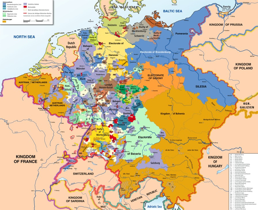 German states in 1789. Visit AARevolution.net for more images of the American Revolution and for interviews of scholars with Adel Aali. 